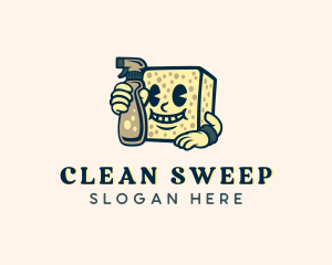 Cleaning Sponge Sanitation logo design