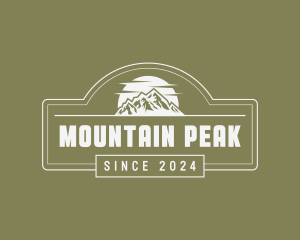 Travel Mountain Peak logo design