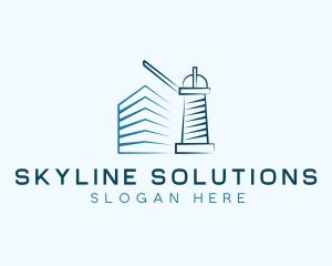 Construction Building Crane logo design