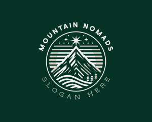 Mountain Summit Star  logo design