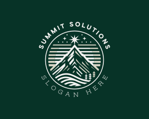 Mountain Summit Star  logo design