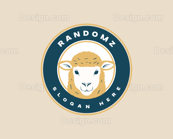Farm Sheep Livestock Logo
