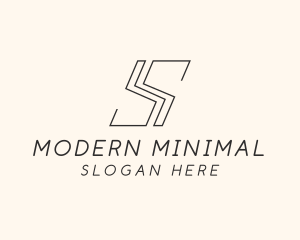 Simple Minimal Letter S logo