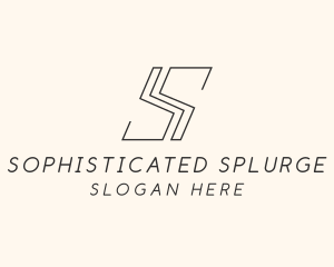 Simple Minimal Letter S logo design