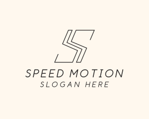 Simple Minimal Letter S logo design