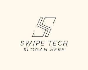 Simple Minimal Letter S logo design