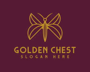 Golden Butterfly Boutique logo design