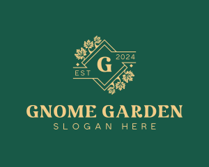 Stylish Floral Gardening logo design