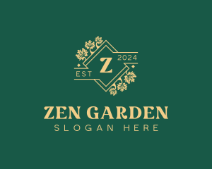 Stylish Floral Gardening logo design