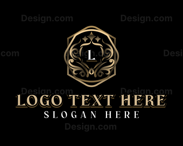 Ornamental Luxury Shield Logo