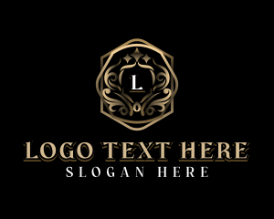 Ornamental Luxury Shield logo