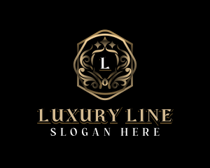 Ornamental Luxury Shield logo design