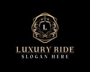 Ornamental Luxury Shield logo design