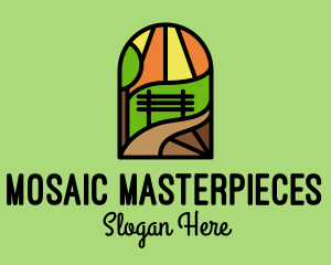 Park Bench Mosaic  logo design