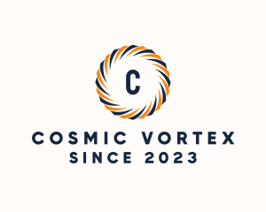 Geometric Vortex Property logo design