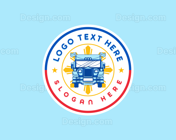 Patriotic Jeepney Transportation Logo