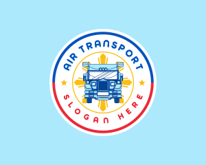 Patriotic Jeepney Transportation logo design