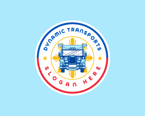 Patriotic Jeepney Transportation logo design