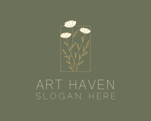 Aesthetic Flower Garden Logo