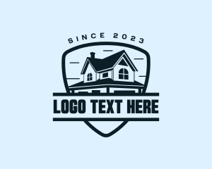 Roofing Home Construction Logo