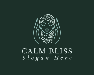 Massage Hands Head logo design