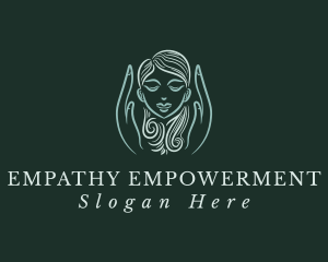 Massage Hands Head logo design