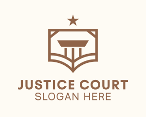 Court House Book Crest logo