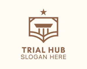 Court House Book Crest logo