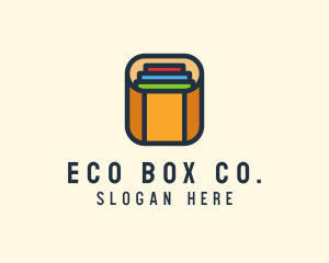 Paper Document Box logo design