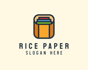 Paper Document Box logo design