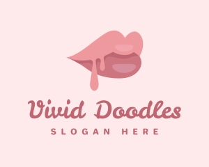 Beauty Female Lips logo design