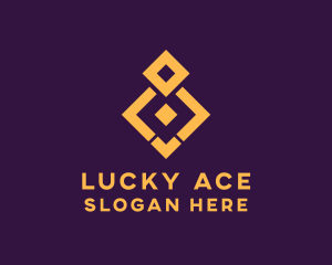 Golden Diamond Tile logo design