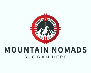 Mountain Peak Target  logo design