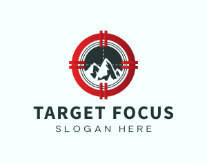 Mountain Peak Target  logo design