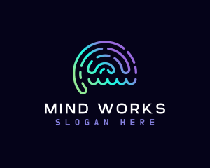 Mental Intelligence Brain logo design