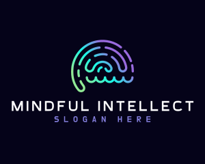 Mental Intelligence Brain logo design