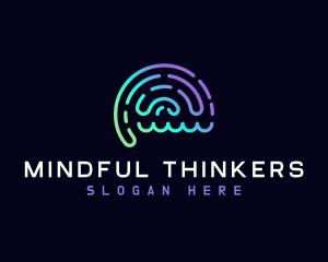 Mental Intelligence Brain logo design