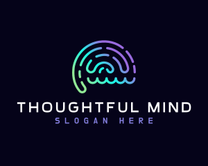 Mental Intelligence Brain logo design