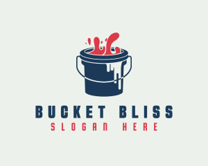 Paint Bucket Home Maintenance logo design