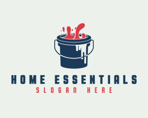 Paint Bucket Home Maintenance logo design