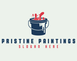 Paint Bucket Home Maintenance logo design