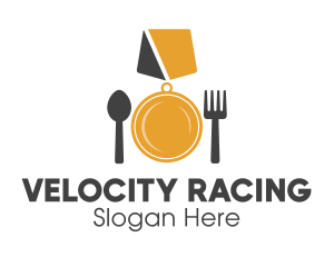 Award Winning Food Medal Cutlery Logo
