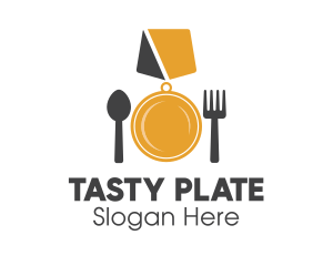 Award Winning Food Medal Cutlery logo design