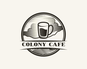 Coffee Glass Cafe logo design