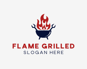 Fire Grill Restaurant logo design