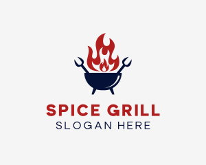 Fire Grill Restaurant logo design