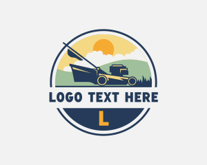 Landscaping Garden Lawn Mower logo