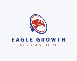 USA Eagle Patriotic logo design