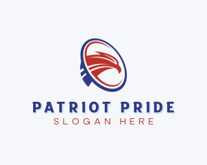 USA Eagle Patriotic logo design