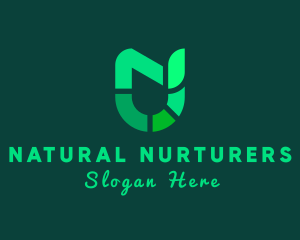 Natural Agriculture Letter N logo design